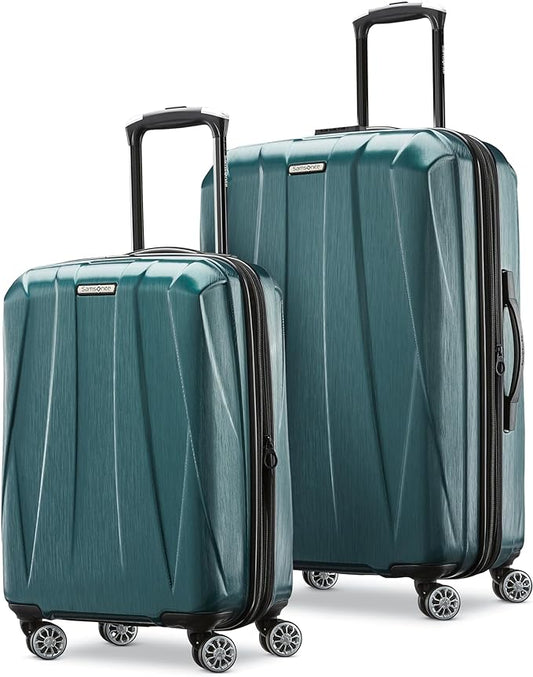 Samsonite Centric 2 Hardside Expandable Luggage with Spinner Wheels, 2-Piece Set (20/24), Emerald Green