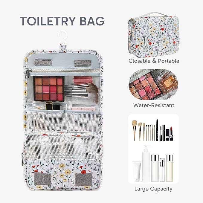 10 Set Packing Cubes for Travel, Gifts for Women Mom,Anti-Tearing Suitcase Organizer for Luggage with Shoe & Hanging Toiletry Bag,OlarHike Vacation Essentials & Accessories for Cruise Ship