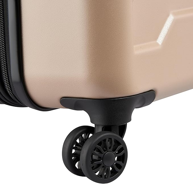 Jeep JH004C Hardside Expandable Luggage with Spinner Wheels, Beige, Checked-Medium 24 Inch