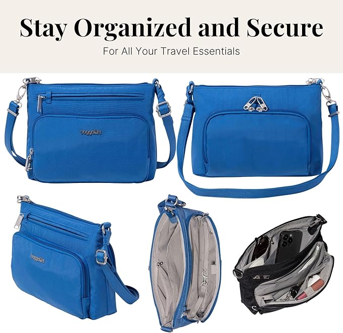 Baggallini Securtex Anti-Theft Keepsake Crossbody