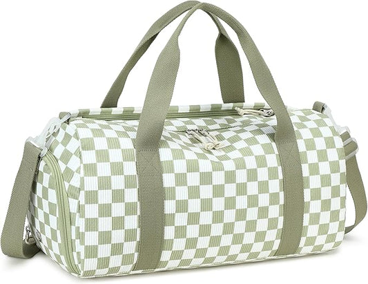 BLUBOON Duffle Bag Girls Kids Cute Gym Bag with Shoes Compartment & Wet Separation Waterproof Sports Overnight Travel Bag