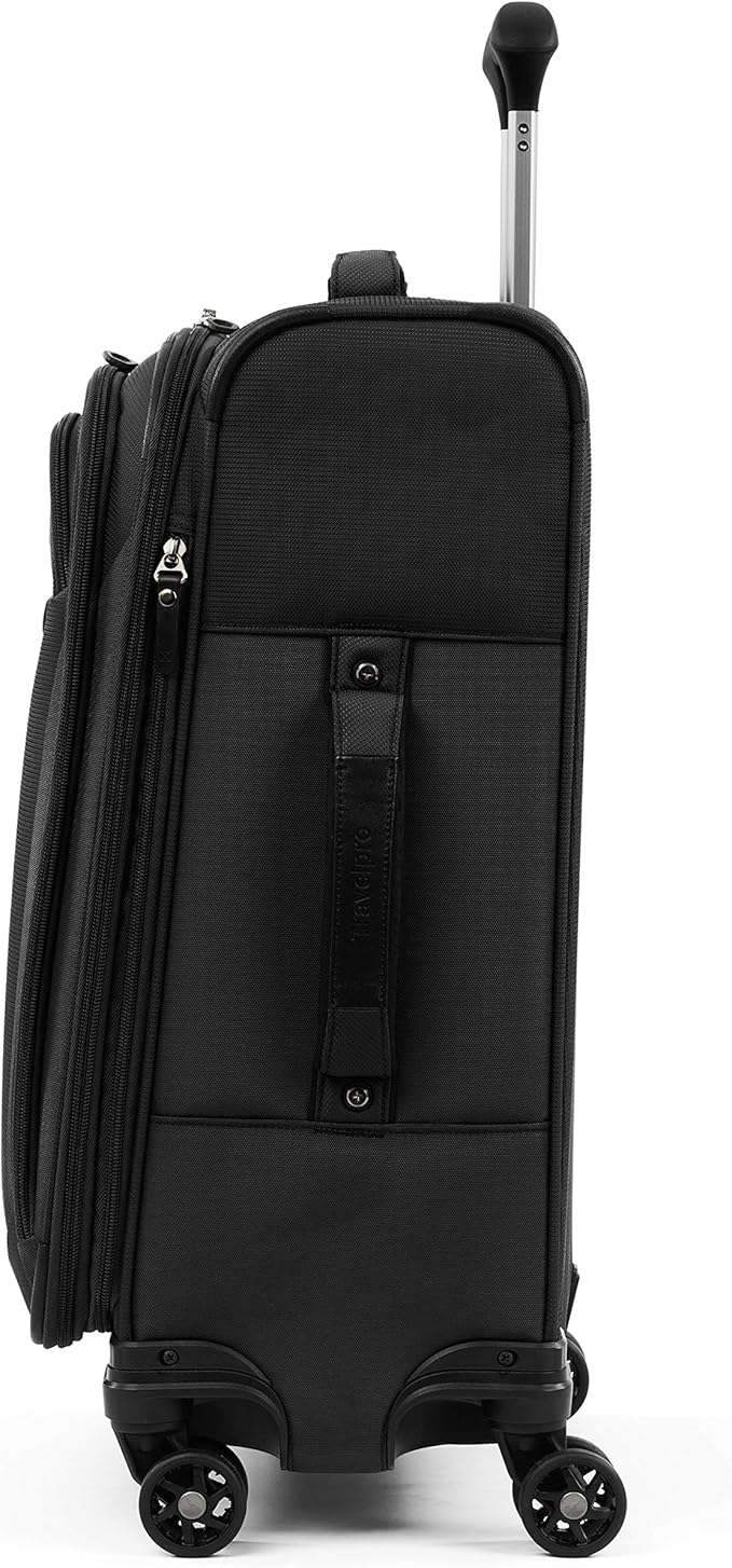 Travelpro Tourlite Softside 3-Piece Set, Expandable Luggage, 4 Spinner Wheels, Lightweight Suitcase, 21" Carry-On, 29 Check Large, Black