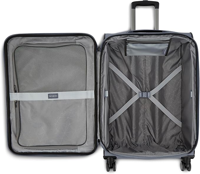 Samsonite Ascella 3.0 Softside Expandable Luggage with Spinner Wheels, 3-Piece Set (20/25/28), State/Black