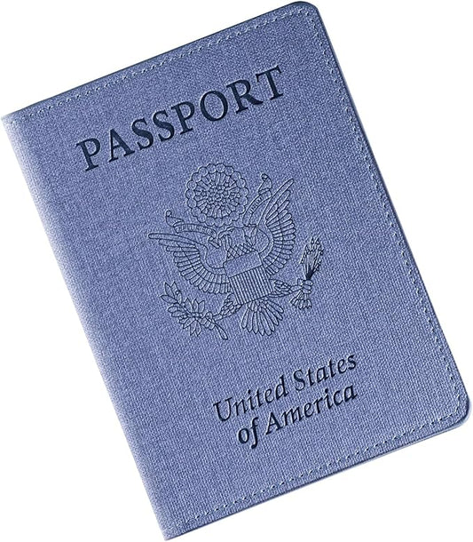 Passport Holder, Passport Wallet For Women (Purple)