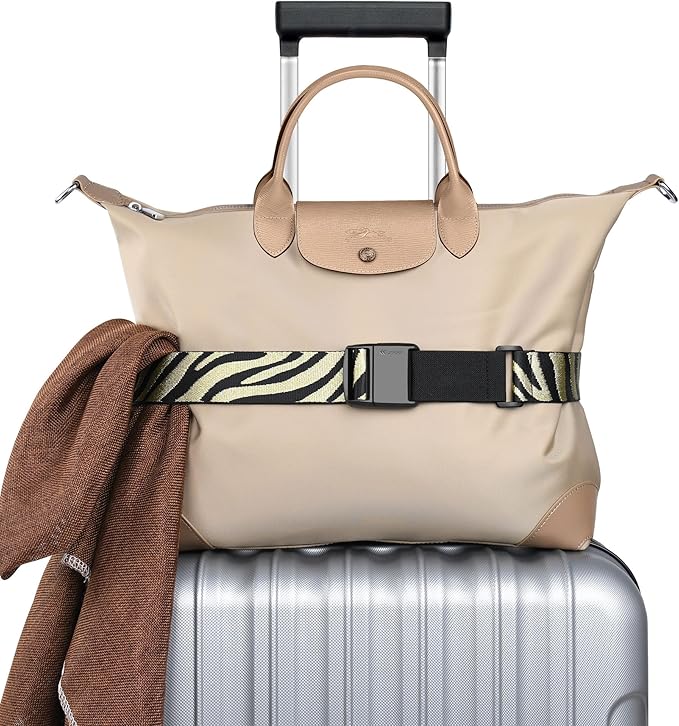 Travel Inspira Magnetic Quick-Release Travel Belt for Luggage Strap - Hands-Free, Lightens Load, Secures Multiple Bags, Adjustable & Lightweight for Effortless Travel