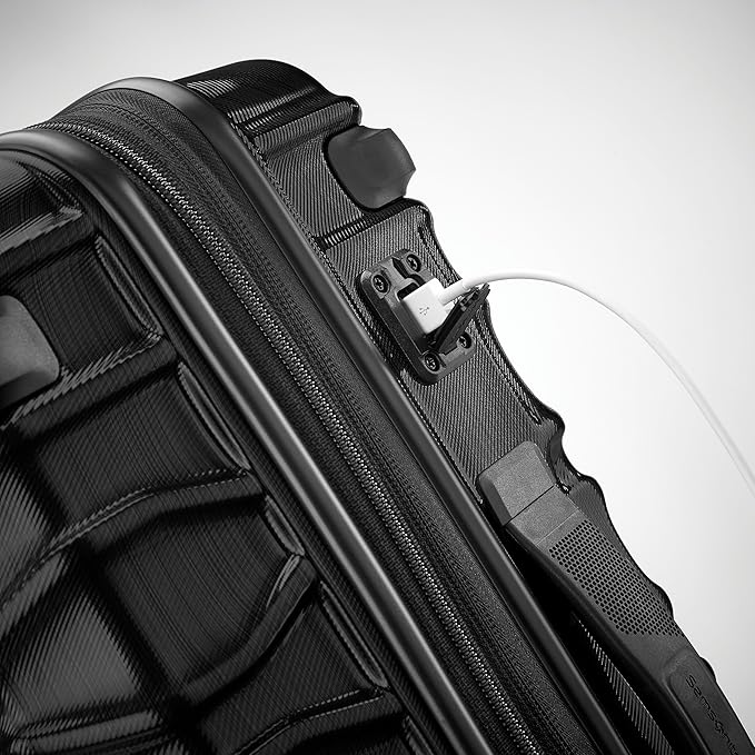 Samsonite Stryde 2 Hardside Expandable with Double Spinner Wheels, Carry-on, Stealth Black