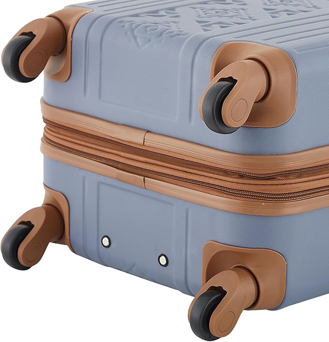 Wrangler 22" and 18" Heartland 2-Piece Carry-On Luggage Set, Vintage Indigo
