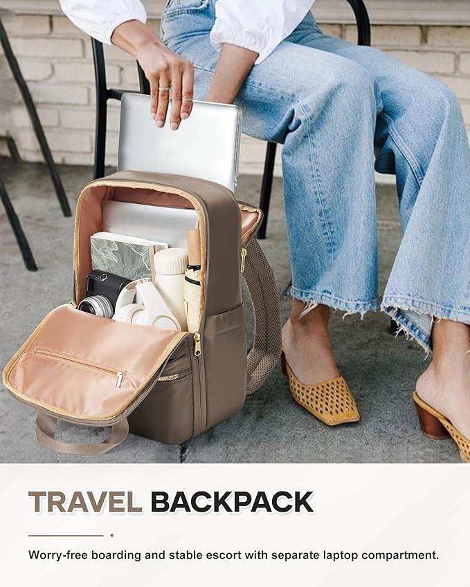 wepadre Small Travel Backpack Carry on Flight Approved Personal Item Travel Bag Carry on Backpack for Women Work Laptop Backpack for Traveling Personal Bags for Airplanes Mochila De Viaje