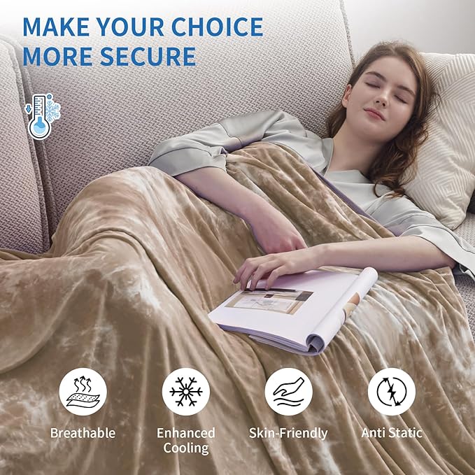 Guohaoi Cooling Blanket (90"x90"Queen Size) for Hot Sleepers and Night Sweats,Decortive Tie Dye,Arc-Chill Q-Max >0.5 Cool Fiber,Ultra Cold Breathable,Comfortable,Keep Cool,Hypo-Allergenic,All-Season