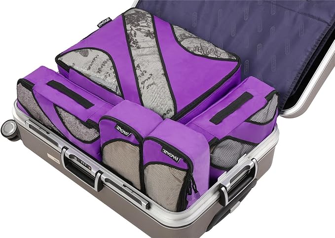 BAGAIL 6 Set Packing Cubes,Travel Luggage Packing Organizers