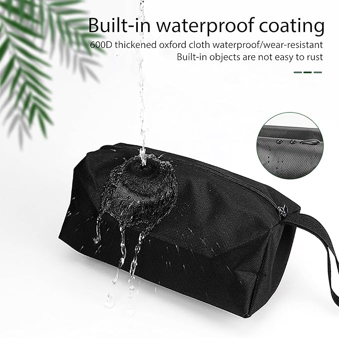 Tool Pouch Bag 2 Pcs Canvas Tool Pouch,Multi-Purpose Tool Bags, Multi-Purpose Small Zipper Tool Pouchs,Screwdriver Tool Bag Set for Organizer Storage Various Electrician Tools