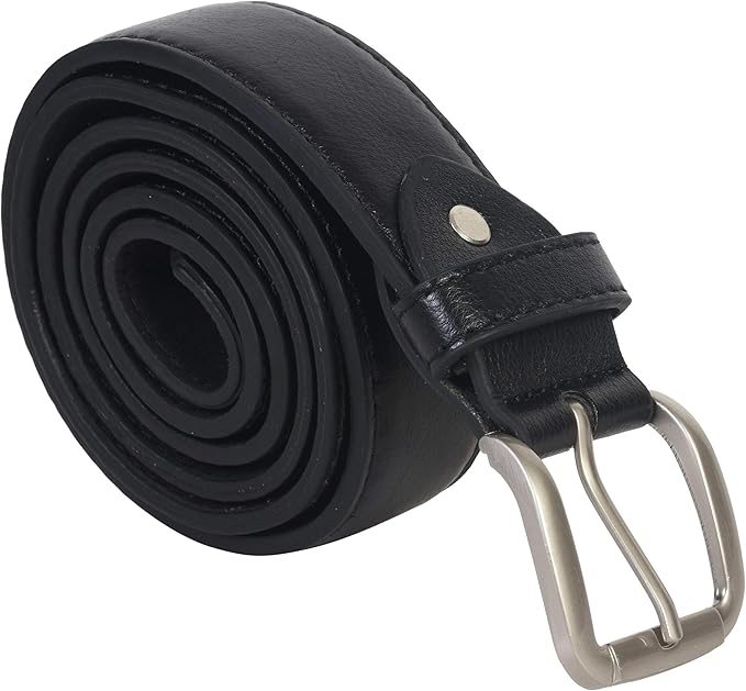LB LEATHERBOSS Men's Black Leather Money Belt Sizes 32 Through 64