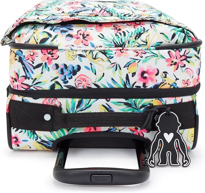 Kipling Women's Spontaneous Small Prt Softside Spinner Wheel Luggage, Integrated TSA Accepted Lock
