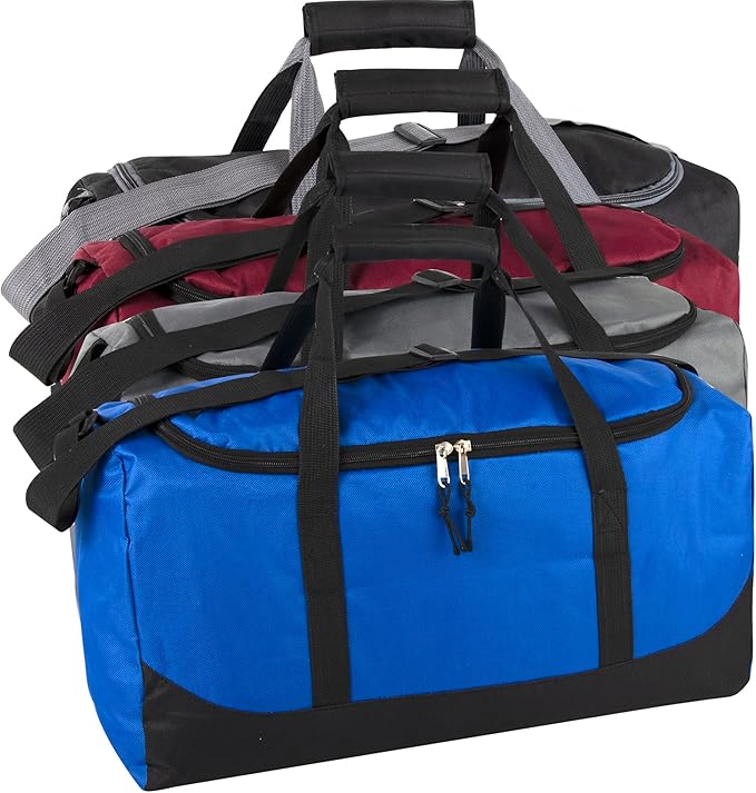 20 Inch, 40 Liter Duffel Bag for Men, Women Travel Weekender Overnight Carry-on Shoulder Duffel Tote Bag (Grey)