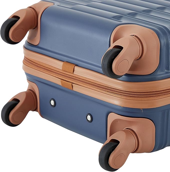 Wrangler 22" Outrider Hardside Carry-On Luggage, Vintage Indigo