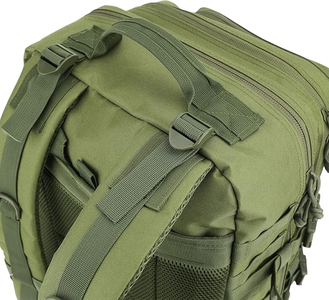 REEBOW GEAR Military Tactical Backpack for Men Large Army 3 Day Assault Pack Molle Bag Backpacks (Green)