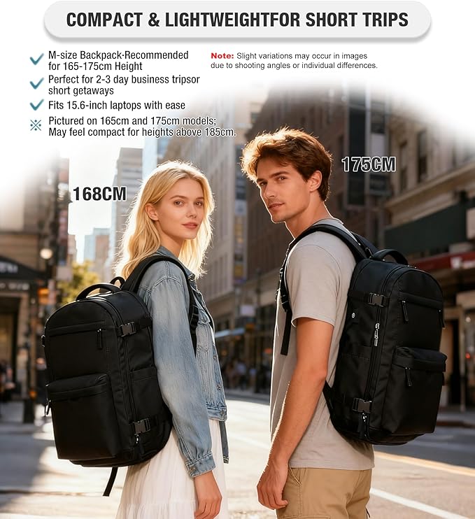 VECAVE Vacuum Travel Backpack with Pump for Women, Personal Item Carry on Backpacks Flight Approved for Men,Laptop Waterproof Work Compression bags Casual Daypack Black..