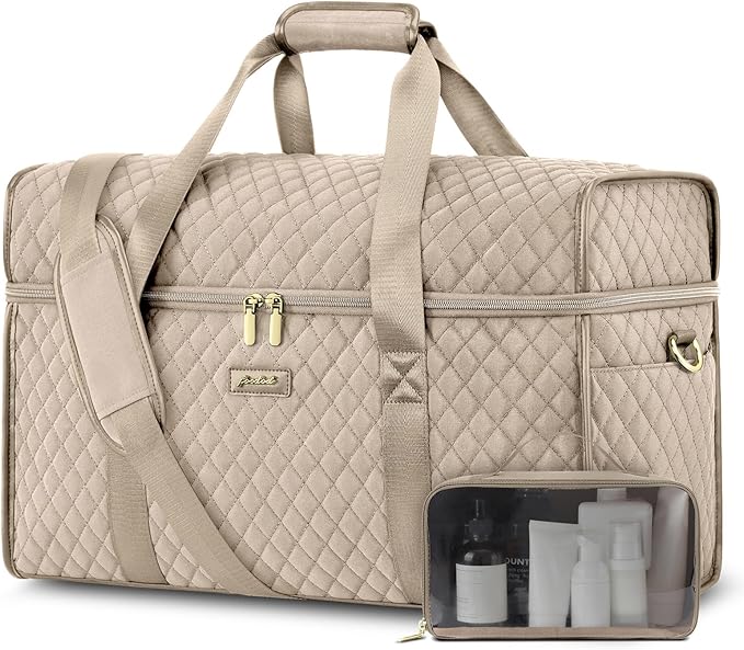 Weekender Travel Duffle Bag for Women: Overnight Bags with Shoe Compartment Carry on Bags for Airplanes with Toiletry Bag Weekend Yoga Gym Bag with Wet Pocket