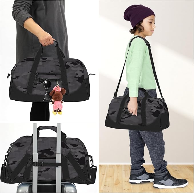 Stumdo Kids Overnighter Duffel Bags for kids, Carry-On Size & Ideal for School Practice or Overnight Travel Weekender Tote for Travel Gym Sport bag for Boys & Girls (71tlan)