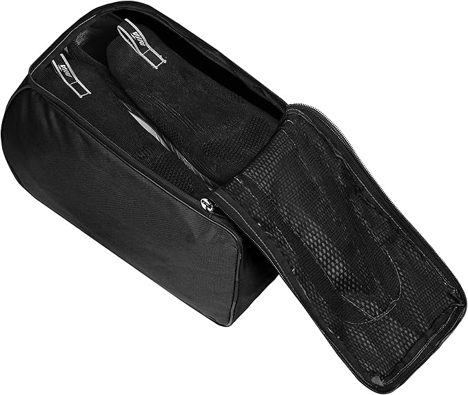 Shoe Bag Waterproof Sports Golf Boot Bag | Odor-Resistant Gym Kit Organiser Storage | Hiking Travel Dust-Proof Storage Bag for Wellington, Cowboy, Football, Rugby, Cricket Shoe (Black)