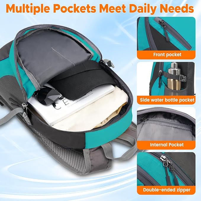 sunhiker Small Hiking Backpack Women Men 20L Lightweight Travel Backpack Daypack Casual Backpack For Cycling Outdoor Camping