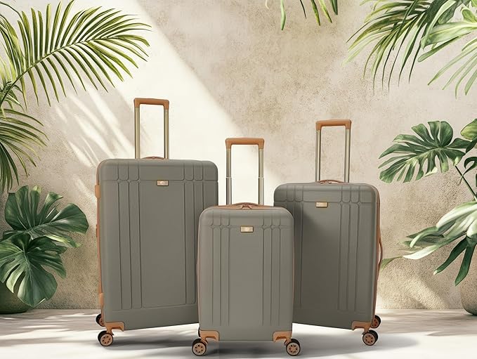 Dockers Hooper Hardside Expandable 8-Wheel Spinner Travel Carry On Luggage, 20-Inch, Timberwolf