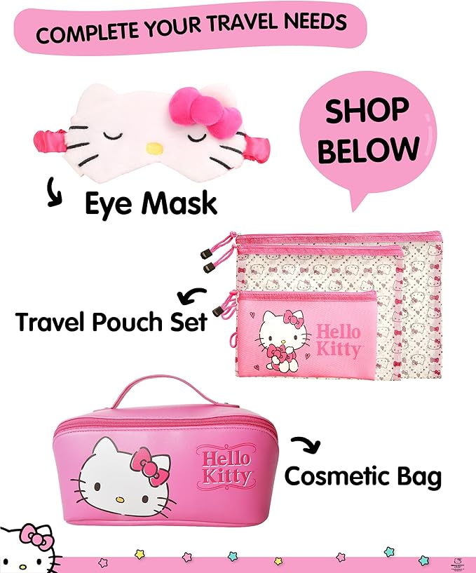 Hello Kitty Passport Holder - Sanrio Passport Holder for Women - Officially Licensed Passport Case (VG701236L.NJ)