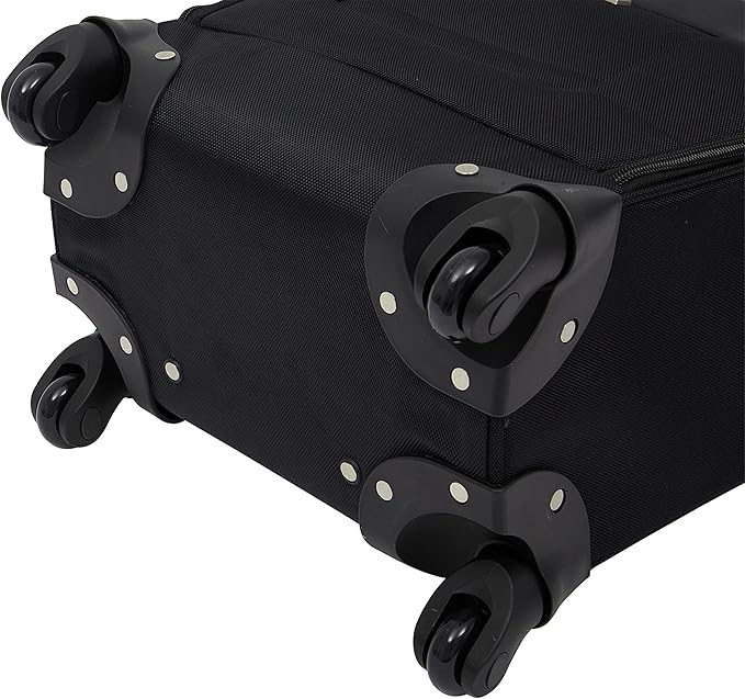 Wrangler 17" Underseat Spinner Carry-On Luggage, Black
