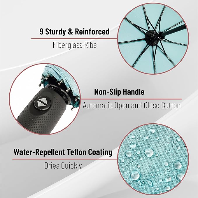 Mr. Pen- Windproof Travel Umbrella, Automatic Umbrellas for Rain, Compact