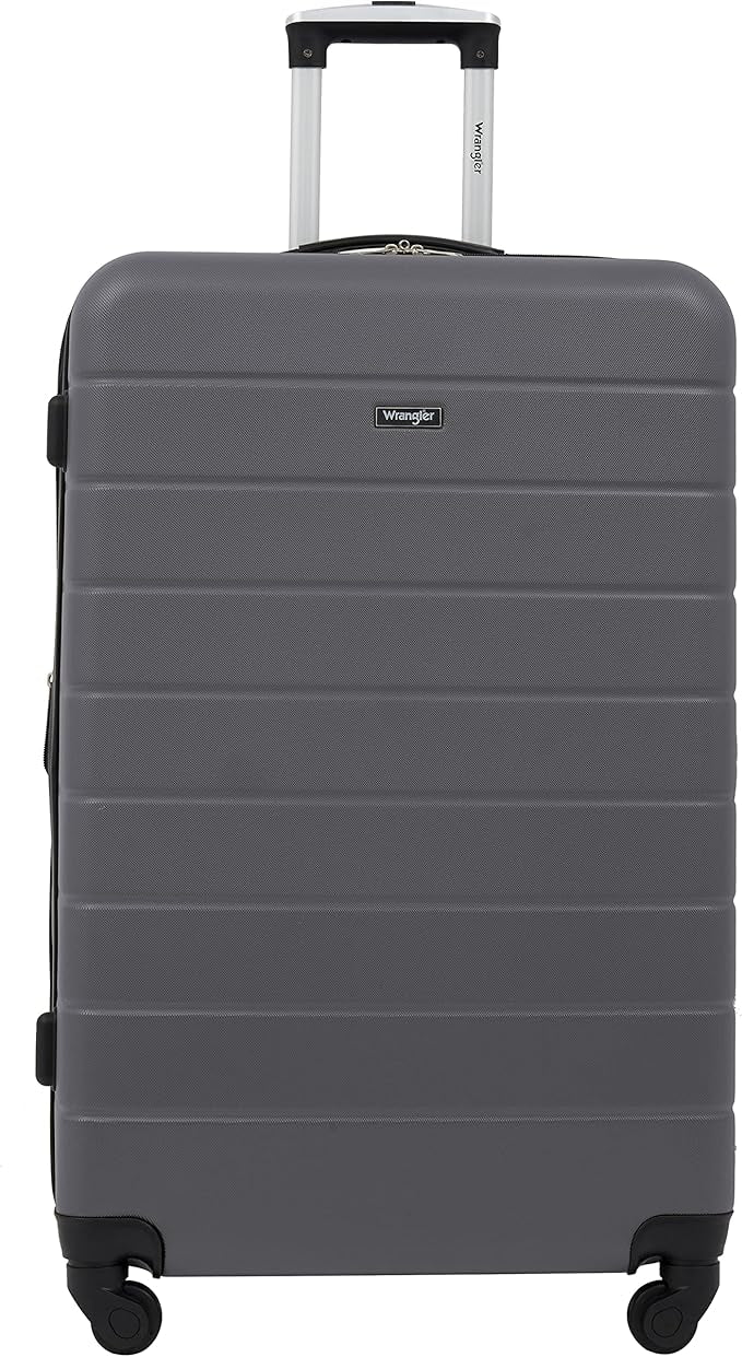 Wrangler Smart Spinner Hardside Luggage, 3 Piece Set, Quiet Shade