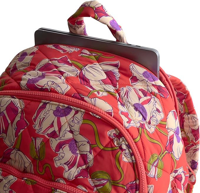 Vera Bradley Women's Featherweight Westover Hybrid Backpack, Swirling Poppies, One Size