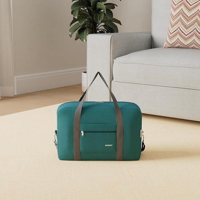 For Spirit Airlines Personal Item Bag 18x14x8 Foldable Travel Duffel Bag Tote Carry on Luggage Duffle Overnight for Women and Men