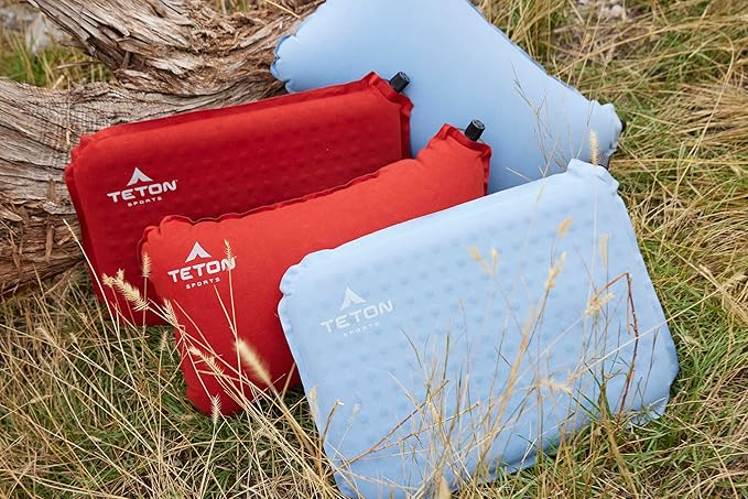 Teton Camping Seat Cushion; Stadium Seat; Office Chair; Car Pad; Inflatable, Bluestone