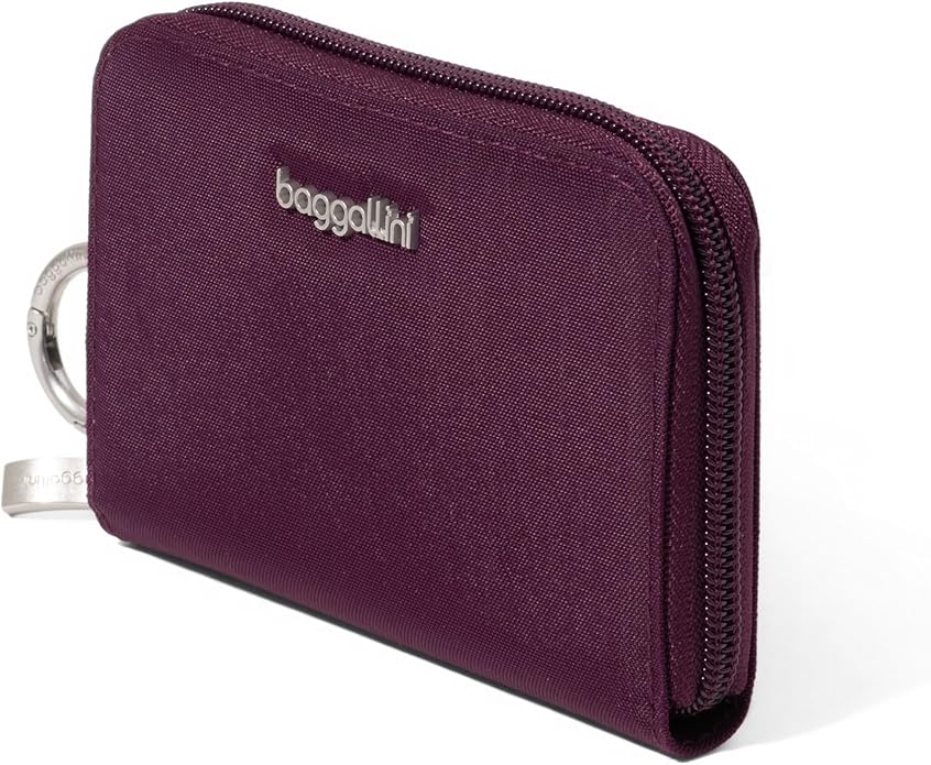 Baggallini Deluxe Card Case - Lightweight 5.5"x3.3" RFID Protected Womens Wallet Card Holder