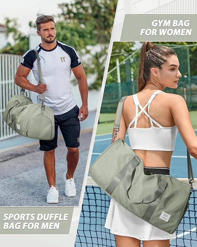 Gym Bag Womens,Travel Duffel Carry on Bag Sport Tote Bag Weekend Overnight Bag