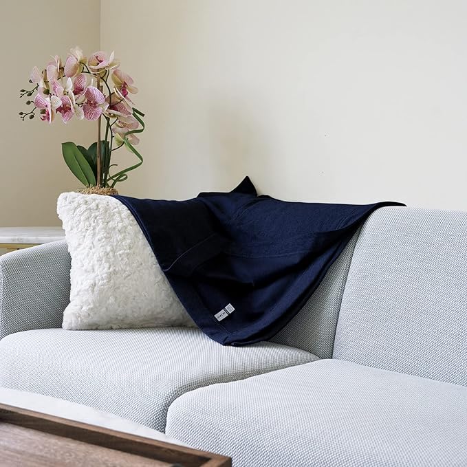 Gildan Heavy Blend Fleece Blanket, Style G18900, Navy, 50" x 60"