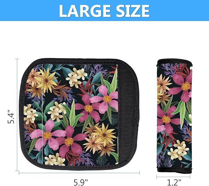 Luggage Handle Wrap 3Pcs Suitcase Identifier - Bogg Bag Strap Wrap Cover, Easy Identification Bright Neoprene Marker Sleeve Grips Comfort Travel Accessories for Airport (Y01)