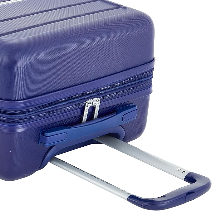 French Connection St. Martin Carry-On Luggage with Cup Holder/USB Ports, Blue Depths