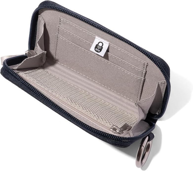 Baggallini Deluxe Card Case - Lightweight 5.5"x3.3" RFID Protected Womens Wallet Card Holder