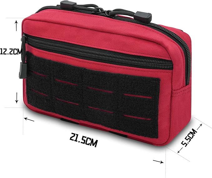 2 Pack 1000D Laser Cut Molle Pouches - Tactical Compact Water-Resistant Utility Admin Pouch for Vest Backpack Duty Belt Tactical Vests