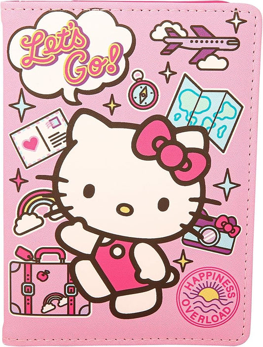 Hello Kitty Passport Holder - Sanrio Passport Holder for Women - Officially Licensed Passport Case (VG701236L.NJ)