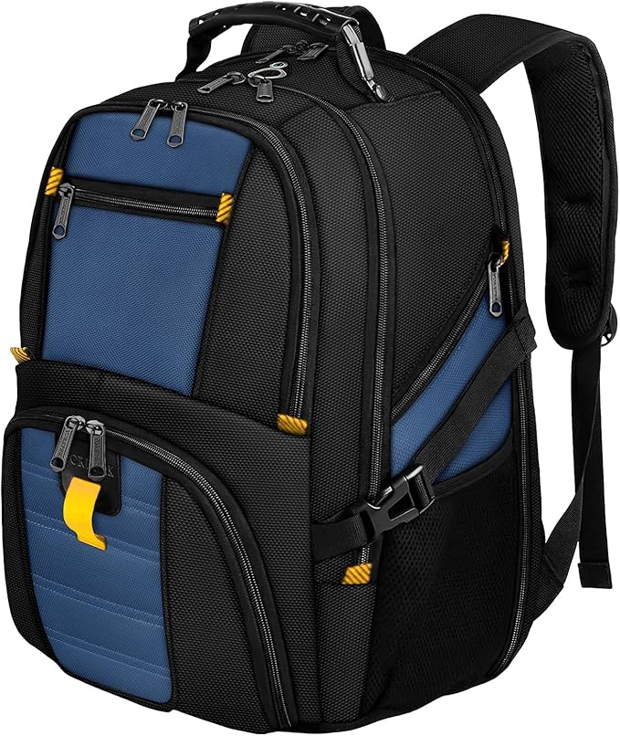 YOREPEK Large Backpack for Men, Extra Large Laptop Backpacks for Men Women, Water Resistant Travel Backpack Airline Approved Business Work Bag Fits 17 Inch Computer, Black