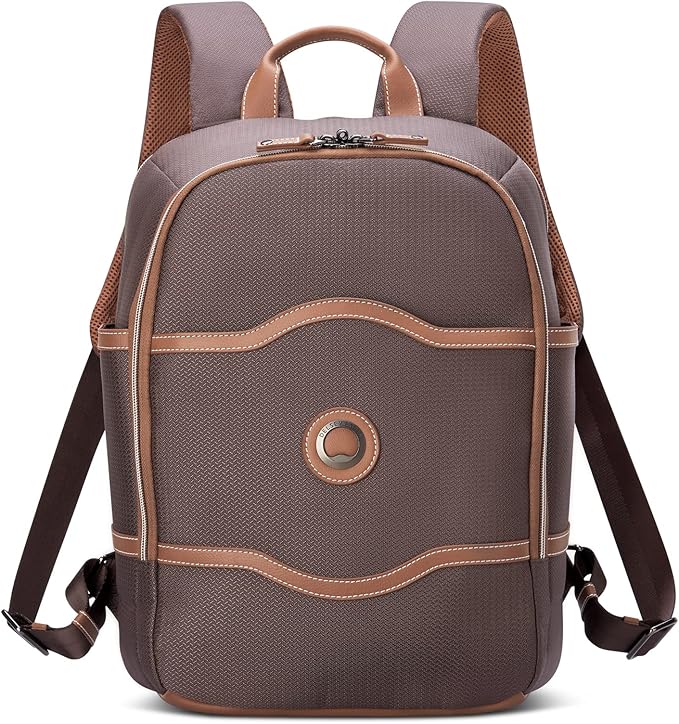 DELSEY PARIS Chatelet Air 2.0 Hardside Luggage with Spinner Wheels, Chocolate Brown, 2 Piece Set, (20/Backpack)
