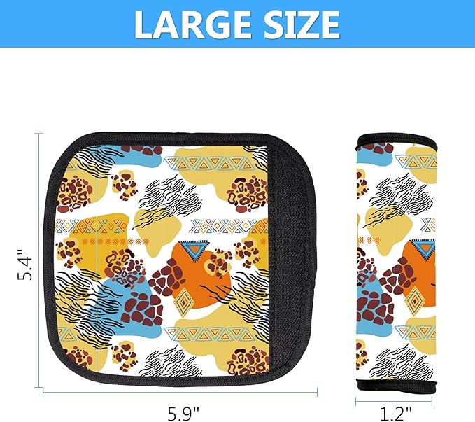Luggage Handle Wrap 3Pcs Suitcase Identifier - Bogg Bag Strap Wrap Cover, Easy Identification Bright Neoprene Marker Sleeve Grips Comfort Travel Accessories for Airport (Y09)