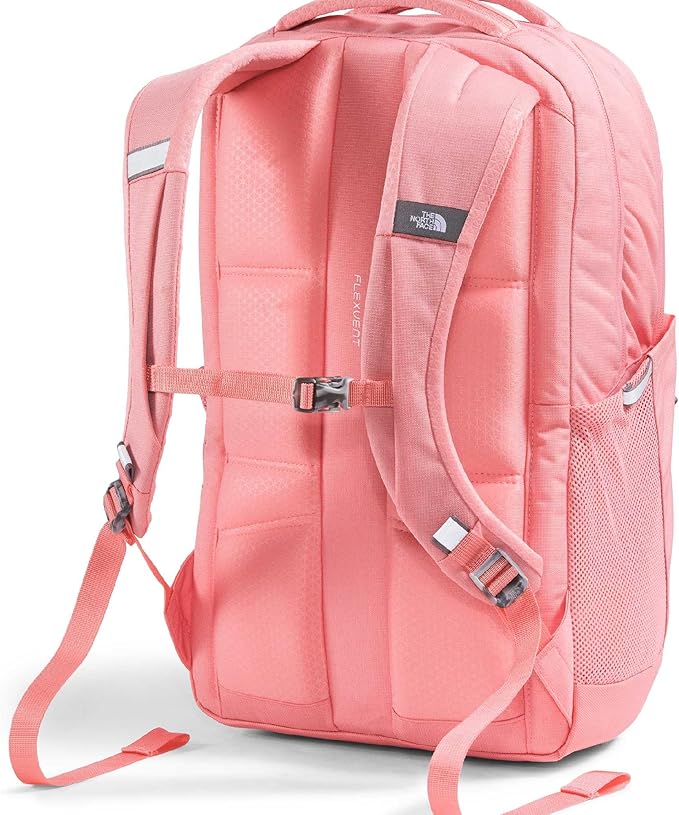 The North Face Women's Jester Everyday Laptop Backpack - Commuter Travel Bag, Laptop Sleeve, Water-Repellent, Coral Crush Light Heather/Coral Crush, One Size
