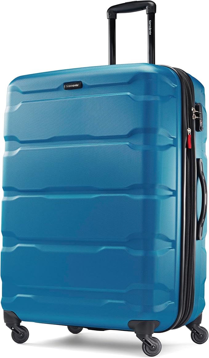 Samsonite Omni PC Hardside Expandable Luggage with Spinner Wheels, Adriatic Blue, 2-Piece Set (20/28)