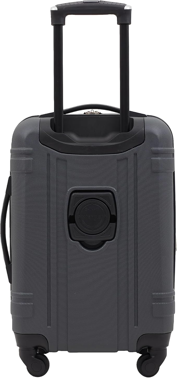 Wrangler Astral Hardside Luggage, Dark Shadow, 22-Inch Carry-On