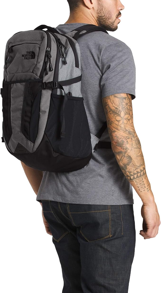 The North Face Recon Laptop Backpack, TNF Dark Grey Heather/TNF Medium Grey Heather, One Size