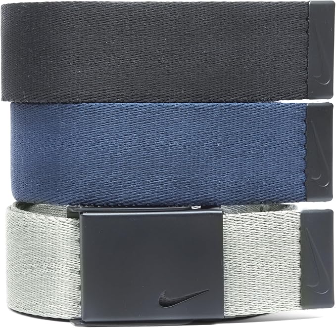 Nike Men's 3 Pack Web Belt