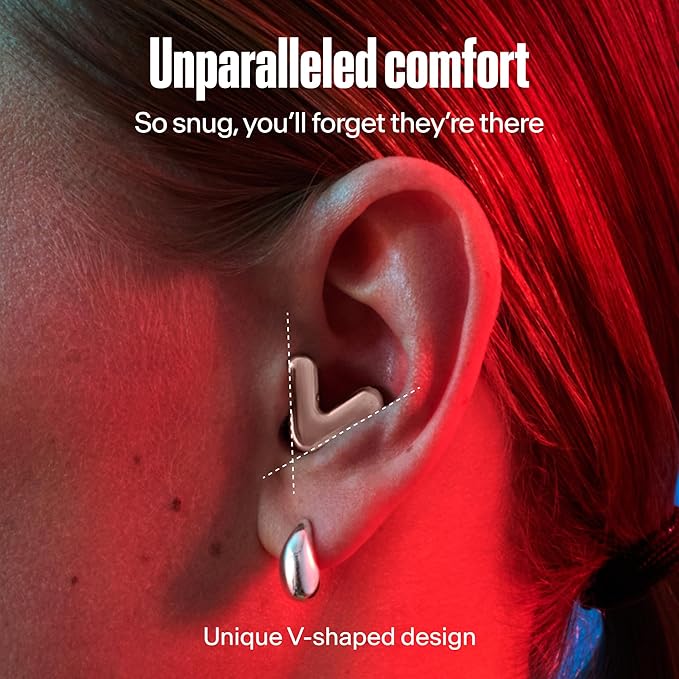 Alpine Tune Earplugs, Concert Ear Plugs for Noise Reduction, High Fidelity Music Quality, 19dB Hearing Protection with Crystal Clear Sound, Incl. 4 Sizes, Parties, Raves, Festivals & Clubs, Rose Gold